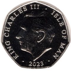 50 Pence - Charles III Tutankhamun - Death Mask