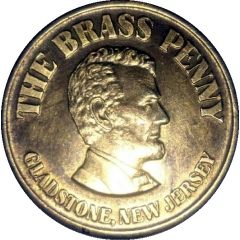 The Brass Penny *Advertising Token Gladstone New Jersey