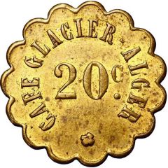 Token - 20 Centimes - Café Glacier Alger