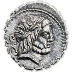 Denarius serratus Antonia: Quintus Antonius Balbus, S•C / Q•ANTO•BALB PR
