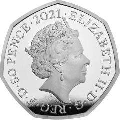 50 Pence - Elizabeth II Team GB Olympics 2020, Silver Piedfort
