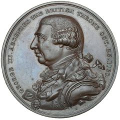 Medal - George III Death, Kempson, bronze