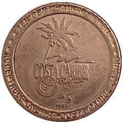 10 Cents Gaming Token - Costa Caribe Casino