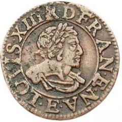 Double Tournois - Louis XIII Tours mint, 17th type