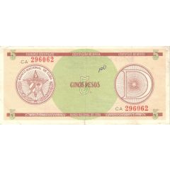 5 Pesos `D` Foreign Exchange Certificate-Round `D`