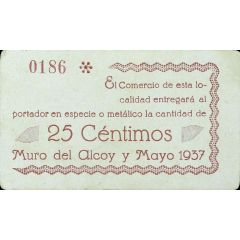 25 Céntimos Muro de Alcoy