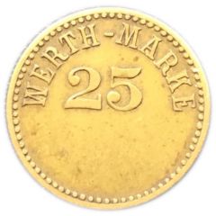 25 Pfennig Werth-Marke