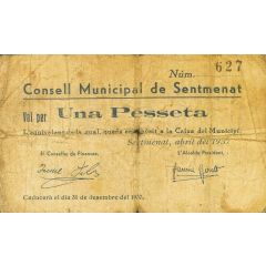 1 Peseta Sentmenat