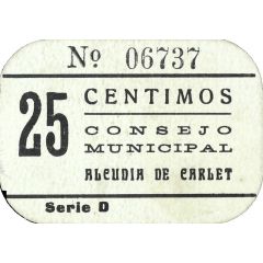 25 Céntimos Alcudia de Carlet
