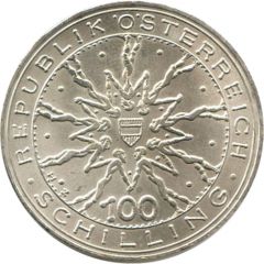 100 Schilling Schlacht von Dürnkrut