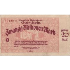 20 000 000 Mark Reichsbahndirektion