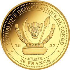 20 Francs Ocean Rays, gold
