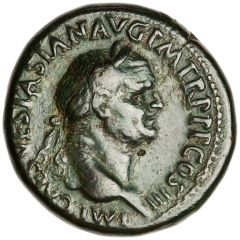 Sestertius - Vespasian IVDEA CAPTA S C, Judaea