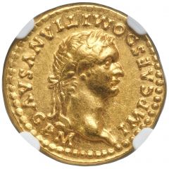 Aureus - Domitian TR POT IMP II COS VIII DES VIIII P P, Minerva, Rome