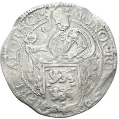 1 Daalder `Lion Daalder` date outside circle