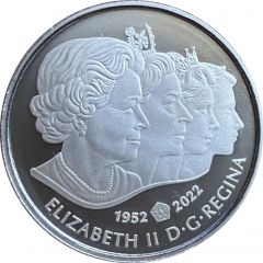 5 Dollars - Elizabeth II, Tribute obverse Queen Elizabeth`s Portrait