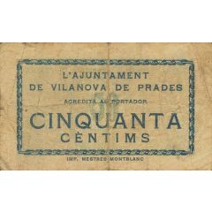 50 Céntimos Vilanova de Prades