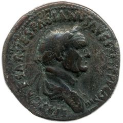 Sestertius - Vespasian HONOS ET VIRTVS S C, Honos and Virtus